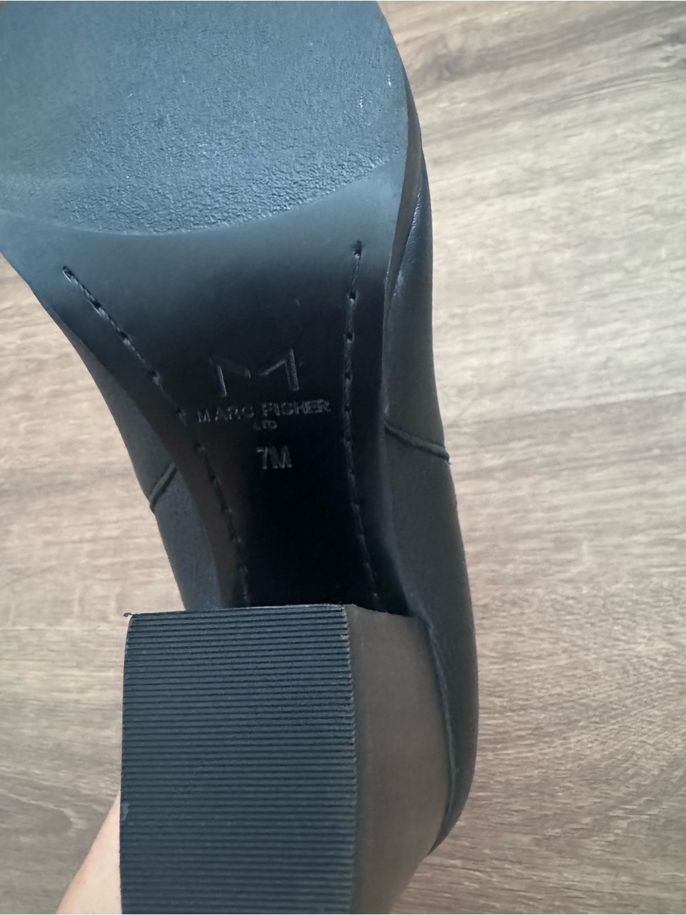 NWT Marc Fisher Alva Black Block Heel Ankle Booties - Picture 3 of 7